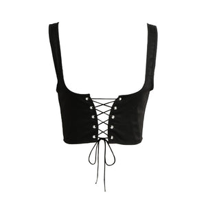 Lace Up Waistband Corset - UrbClo