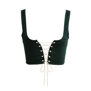 Lace Up Waistband Corset - UrbClo