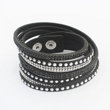 Load image into Gallery viewer, Multilayer Leather Rhinestone Bracelet - UrbClo