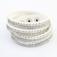 Load image into Gallery viewer, Multilayer Leather Rhinestone Bracelet - UrbClo