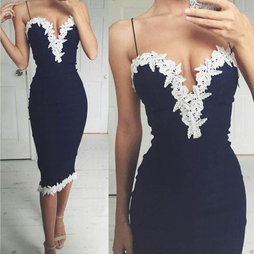 Bodycon Floral Lace Dress - UrbClo