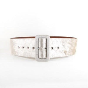 Wide Buckle Velvet Belt - UrbClo