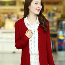 Load image into Gallery viewer, Summer Knitted Cardigan with Pockets - UrbClo