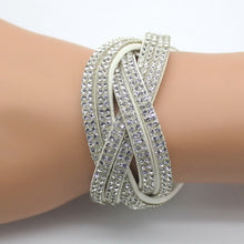 Load image into Gallery viewer, Crystal Leather Rhinestone Bracelet - UrbClo