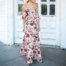 Load image into Gallery viewer, Long Boho Floral Dress - UrbClo