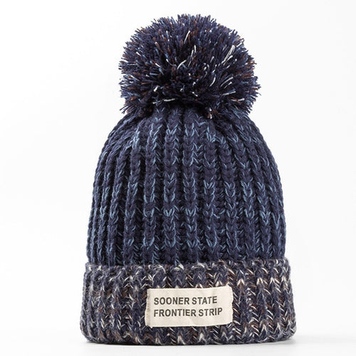 Woolen Winter Knitted Beanie - UrbClo