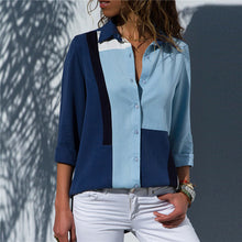 Load image into Gallery viewer, Turn-Down Collar Casual Blouse - UrbClo