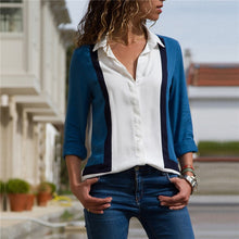 Load image into Gallery viewer, Turn-Down Collar Casual Blouse - UrbClo