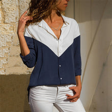 Load image into Gallery viewer, Turn-Down Collar Casual Blouse - UrbClo