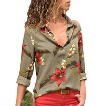 Load image into Gallery viewer, Turn-Down Collar Casual Blouse - UrbClo