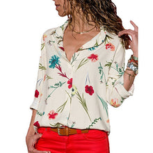 Load image into Gallery viewer, Turn-Down Collar Casual Blouse - UrbClo
