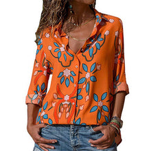 Load image into Gallery viewer, Turn-Down Collar Casual Blouse - UrbClo