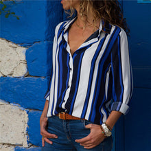 Load image into Gallery viewer, Turn-Down Collar Casual Blouse - UrbClo
