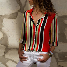 Load image into Gallery viewer, Turn-Down Collar Casual Blouse - UrbClo