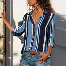 Load image into Gallery viewer, Turn-Down Collar Casual Blouse - UrbClo