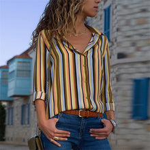 Load image into Gallery viewer, Turn-Down Collar Casual Blouse - UrbClo