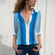 Load image into Gallery viewer, Turn-Down Collar Casual Blouse - UrbClo