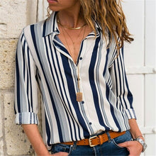 Load image into Gallery viewer, Turn-Down Collar Casual Blouse - UrbClo
