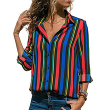 Load image into Gallery viewer, Turn-Down Collar Casual Blouse - UrbClo